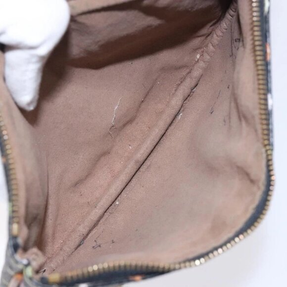 LOUIS VUITTON Monogram Multicolor Pochette GM Pouch Black M60027 LV Auth 134468 - Picture 8 of 16